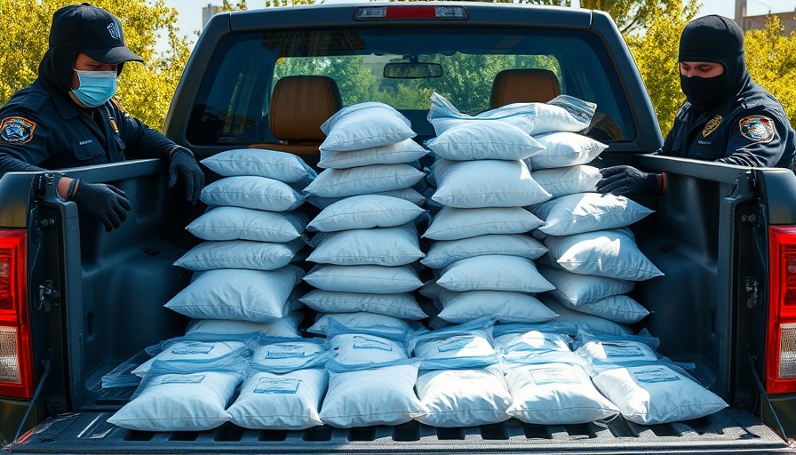 Seized meth bags in truck in Minneapolis