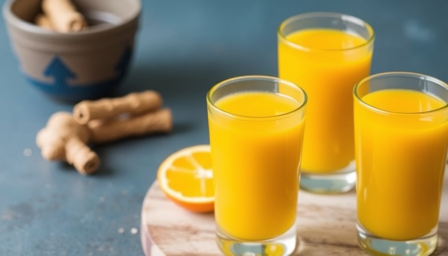 Anti-inflammatory Ginger Turmeric Immunity Shots