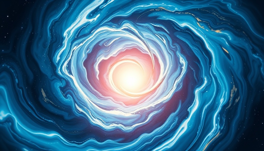 Abstract climate change art on CBS Sunday Morning.