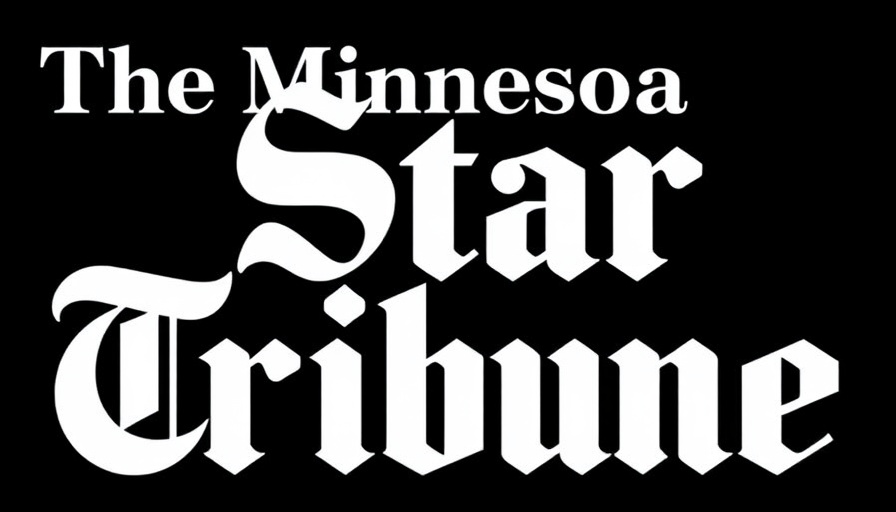 The Minnesota Star Tribune logo on black background