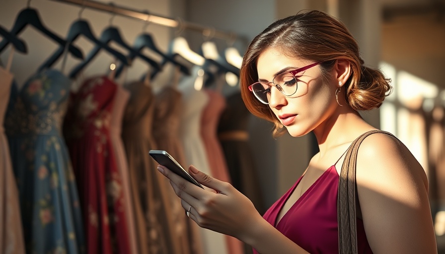 Shopper examines price tag in boutique amid tariff-fueled price hikes.