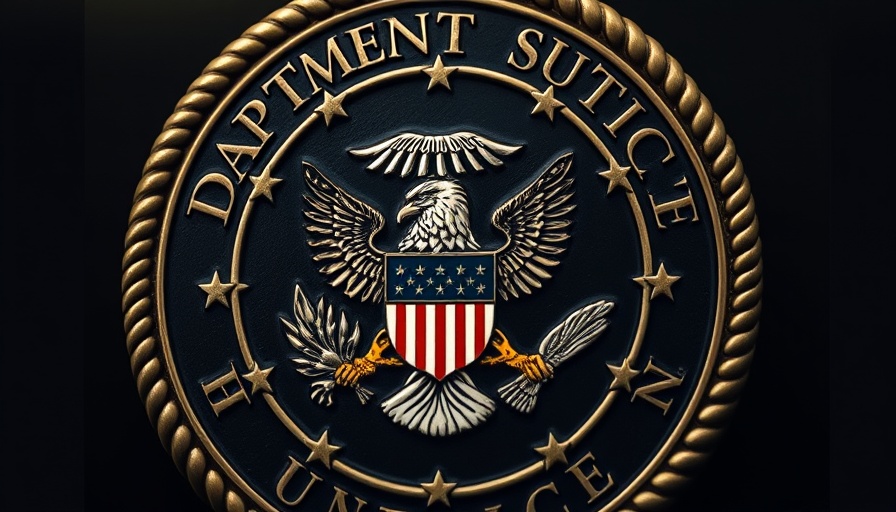 Department of Justice seal in Minnesota sanctuary policies lawsuit.