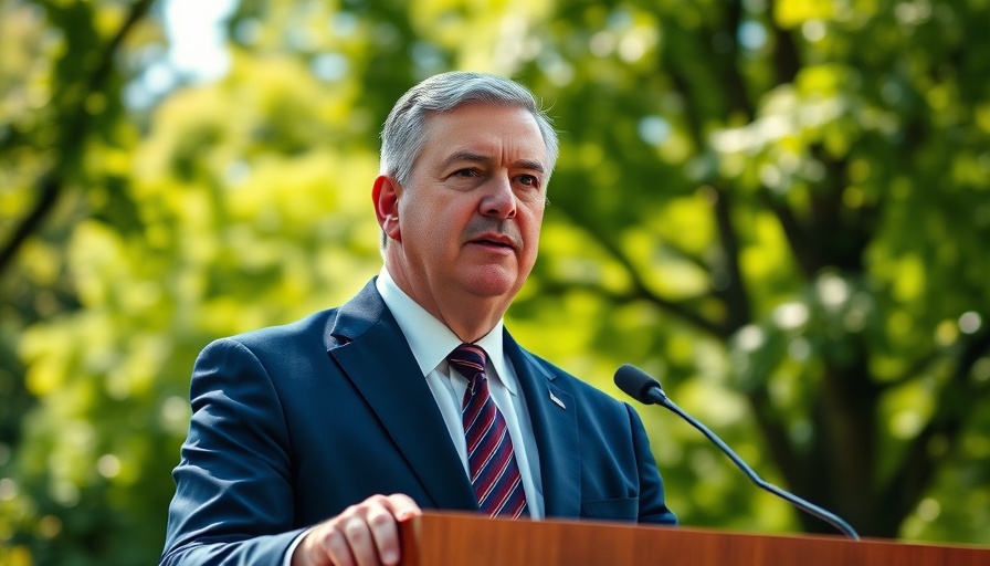 Man discussing federal layoffs during government shutdown outdoors.