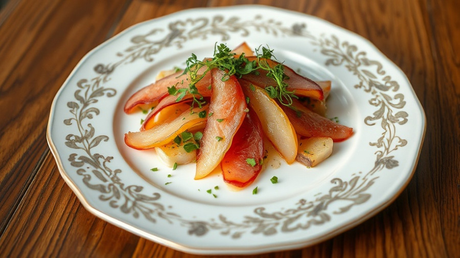 Elegant gourmet dish at ACME Pizza & Pasta Co. in Calgary
