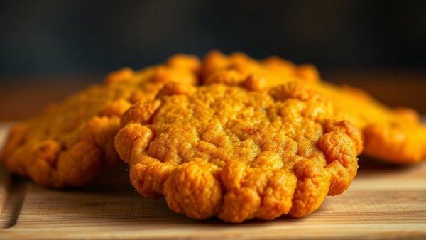Mouth-watering pumpkin fritters with sugar on a wooden surface.