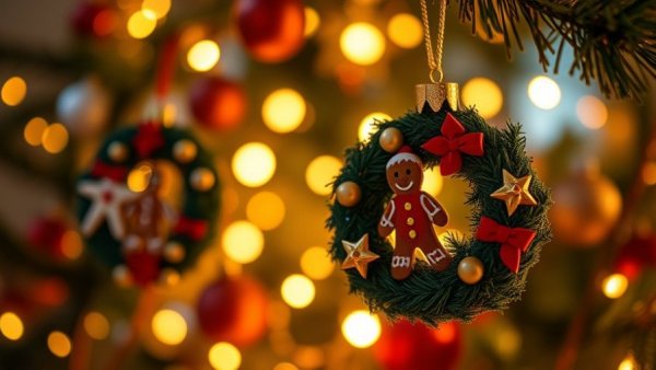 Calgary Holiday Markets 2025 festive ornament with bokeh lights.