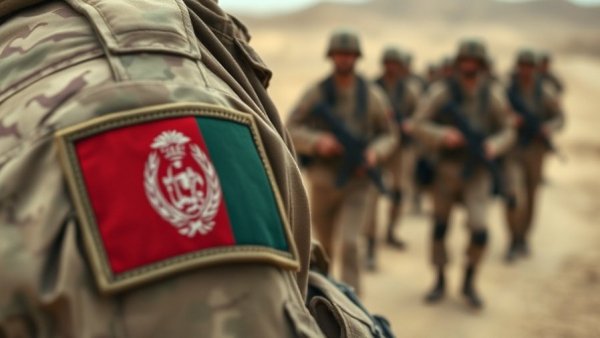 Military uniform with Afghan and U.S. flag patch, highlighting Afghan refugee vetting.