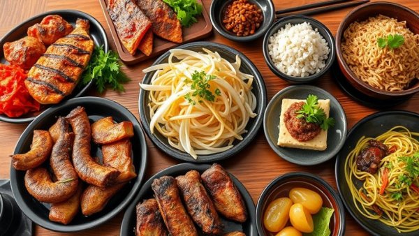 Roy's Korean Kitchen Calgary features vibrant Korean dishes.