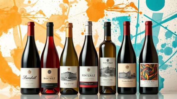 Vibrant selection of wines for holiday recommendations.