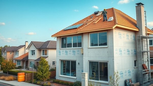 Suburban house construction and government fees on development.