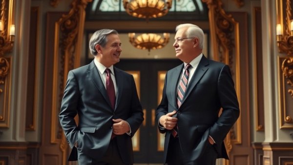 Gaza ceasefire Netanyahu Trump meeting at ornate entrance.