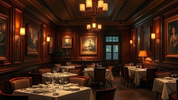 Elegant dining room showcasing The Wednesday Room dining experience in Calgary.