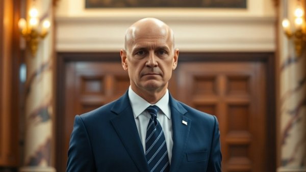 Senator Mark Kelly, serious expression, in formal setting