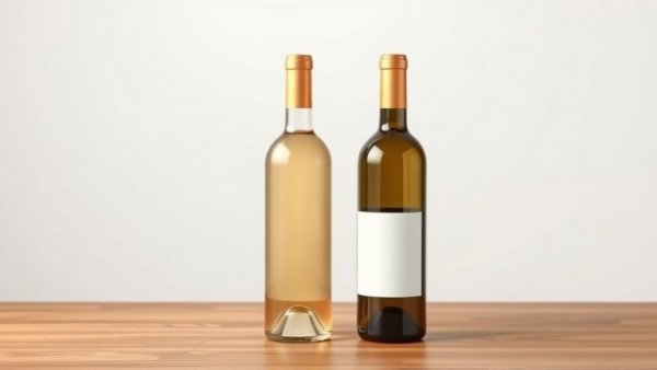 Buzz-free beverages: Non-alcoholic wine bottles on table.