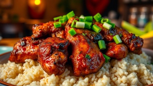 Winterlicious 2026 Toronto dining featuring jerk chicken on rice.