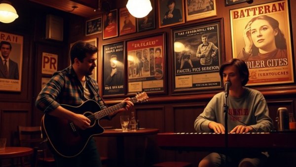 Passionate jazz musicians performing live in a warm, cozy Toronto pub.