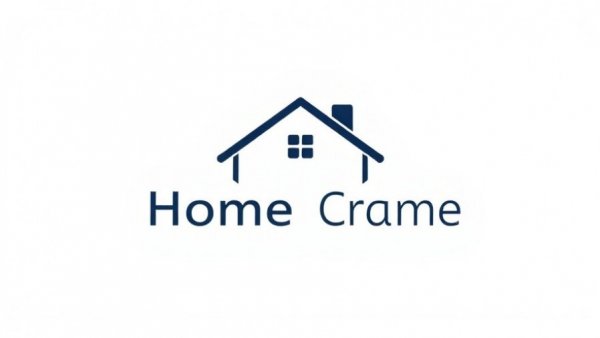 Modern real estate logo with house outline, clean design.