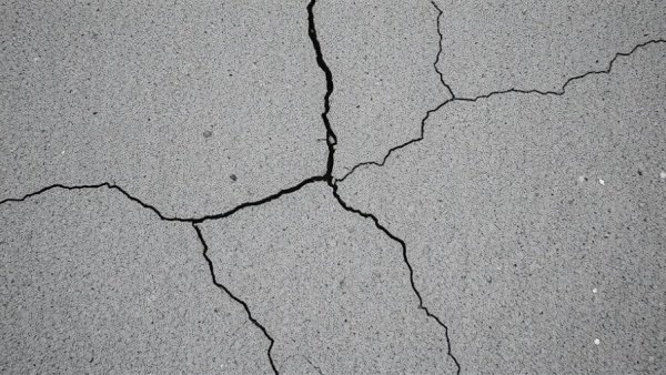 Close-up of cracked concrete representing Real Estate Disclosure Laws in Alberta.