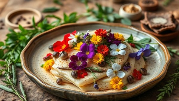 Exquisite YYC Food & Drink Experience 2026 dish with edible flowers.