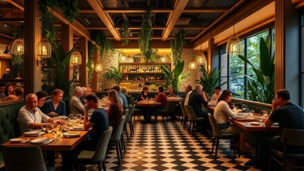 Taste of Italy in Calgary restaurant interior with elegant dining ambiance.