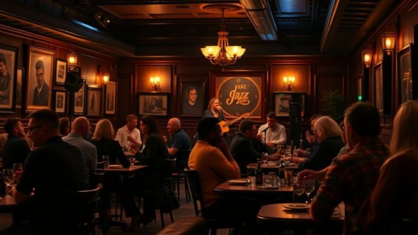 Calgary date nights at a cozy jazz club with live music.