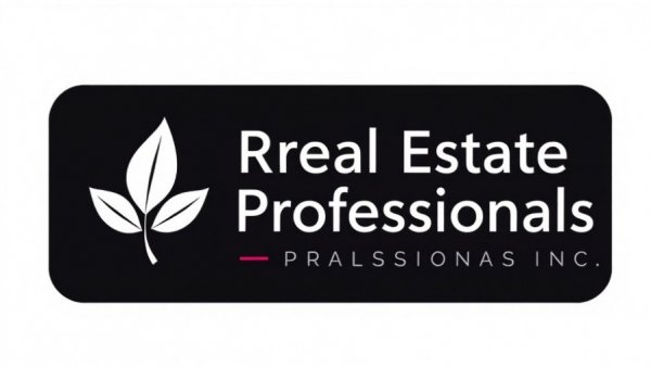 Stylized brokerage vs realtor real estate logo with leaf emblem.