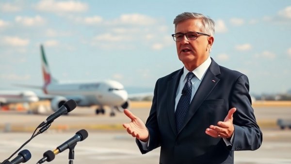 Trump discussing US-Iran agreement talks at airport with media.