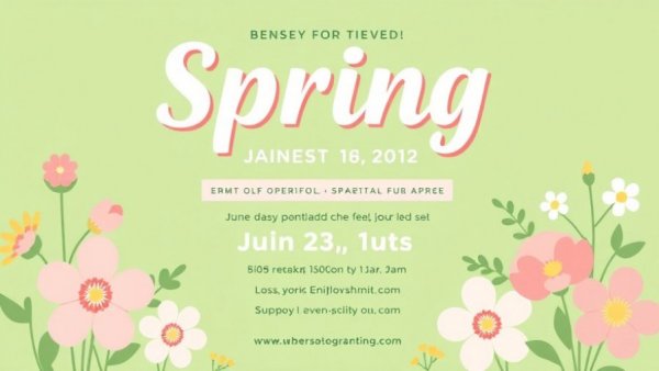 Market Collective Spring 2026 event poster with floral designs.