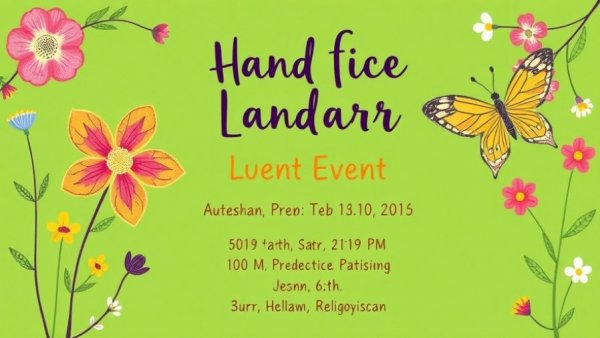 Market Collective Calgary event details on floral design background.