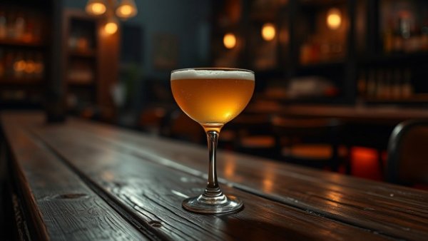 Elegant cocktail at top bar for first dates in Toronto