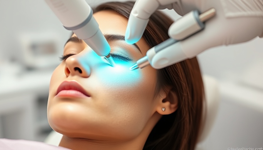 RF Microneedling procedure in a clinical setting