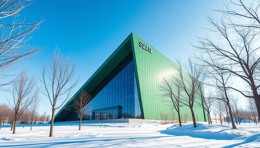 Captivating modern building at Calgary event venue