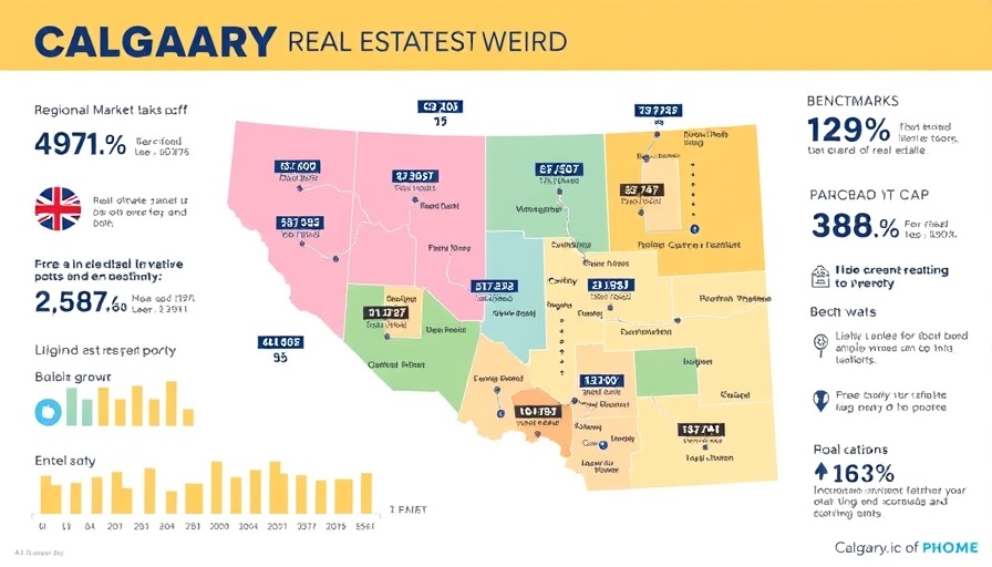 Calgary real estate market trends map with regional data.