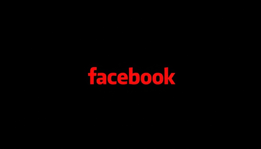 Minimalist dark red Facebook logo on solid background