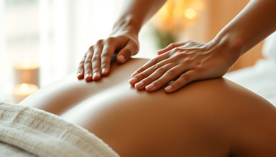 Close-up of a relaxing back massage during a therapy session, Massage Deals in Calgary.