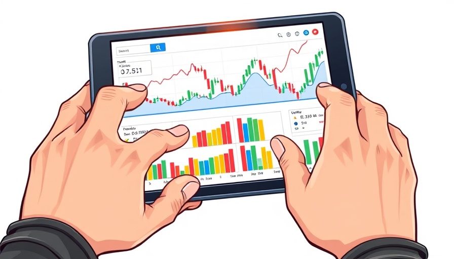 Colorful home appreciation calculator on tablet with graphs