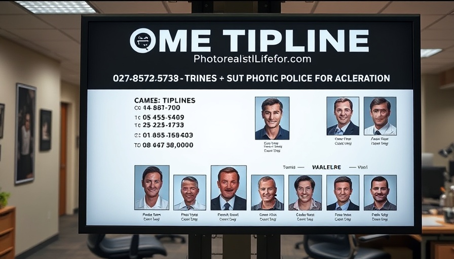 Tipline information display for Minnesota Lawmakers Shooting.