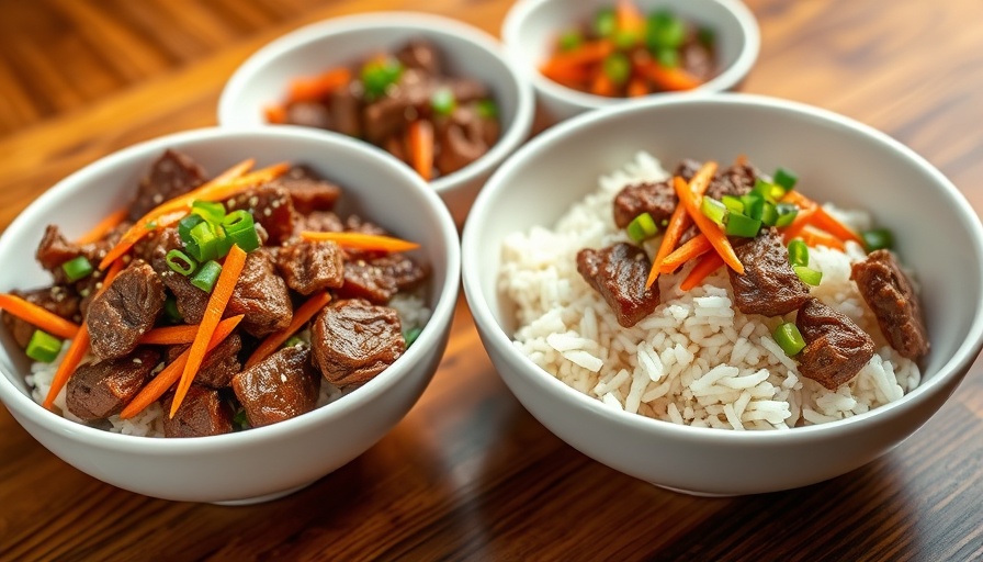 Iconic Eats of Calgary food tour featuring gourmet Asian cuisine bowls.