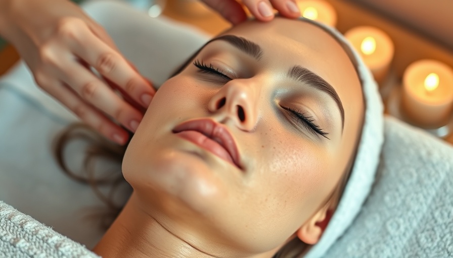 Calm woman receiving a facial treatment in a spa setting.