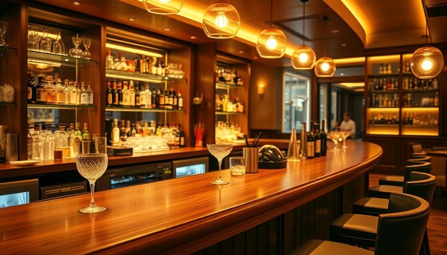 Calgary After EIGHT Parlour elegant bar with warm lighting.