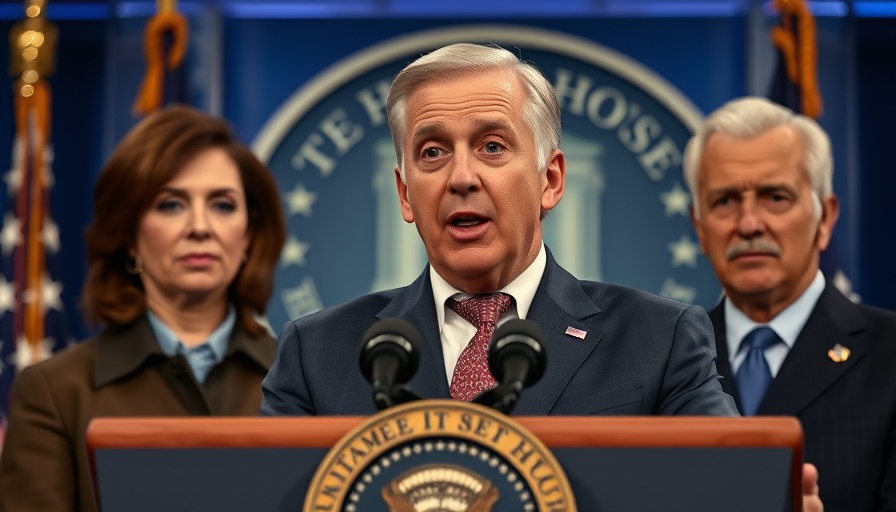Public figure gives press conference on birthright citizenship decision.