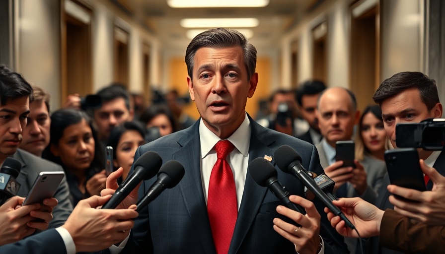 Public figure speaks to reporters about Trump Megabill Final Vote.