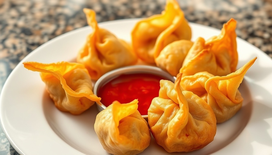 Crispy vegan dumplings with sauce, Vegan Vietnamese Comfort Food.