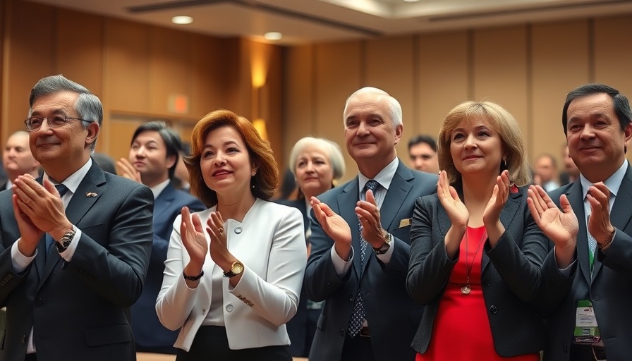 Officials at energy summit discussing Trump's tariffs impact on US economy.