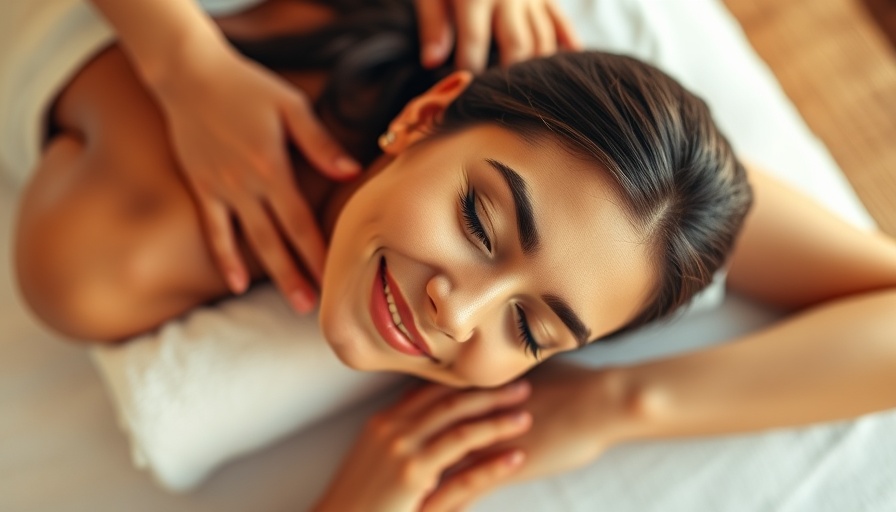Relaxed woman enjoying spa massage in Calgary, enhancing serenity.