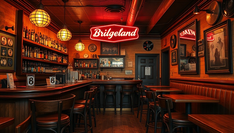 Cozy vintage small bar in Bridgeland with warm decor.