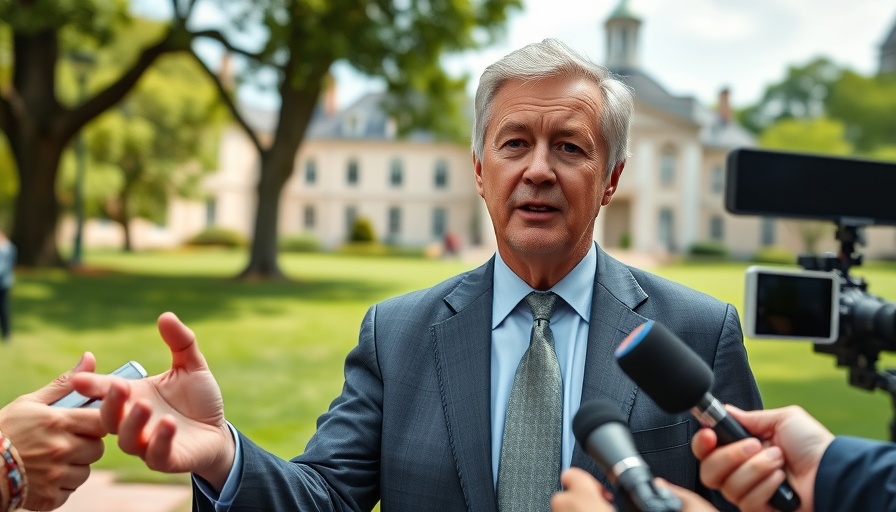 Trump Criticizes Jobs Report Statistics during media interview outdoors.