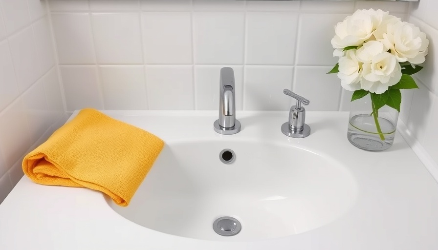 Freshly cleaned bathroom sink with flowers, House Cleaning Deals Calgary