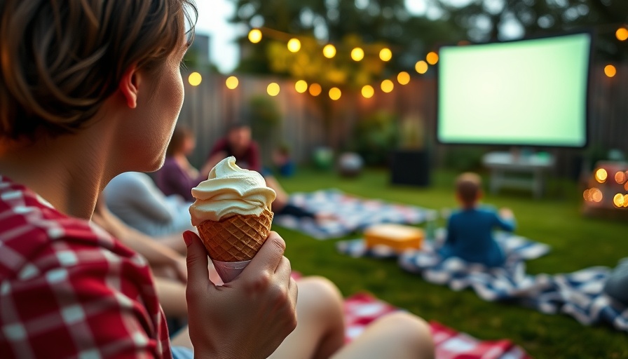 Ice cream and outdoor movie setup at free August events in Ottawa.
