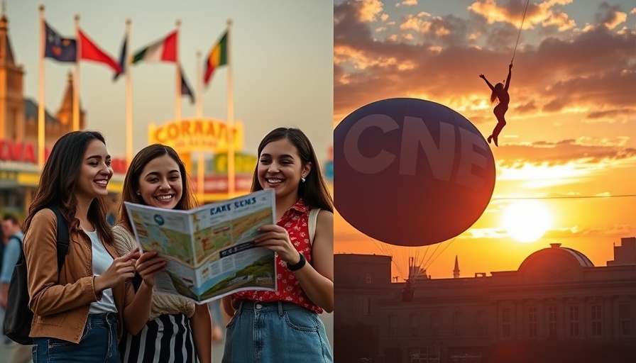 New Things to Do at the CNE 2025: Women exploring map, aerial performer.
